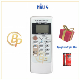 (Chọn mẫu) Remote điều khiển điều hoà Sharp - Remote máy lạnh Sharp - Remote điều hoà Sharp