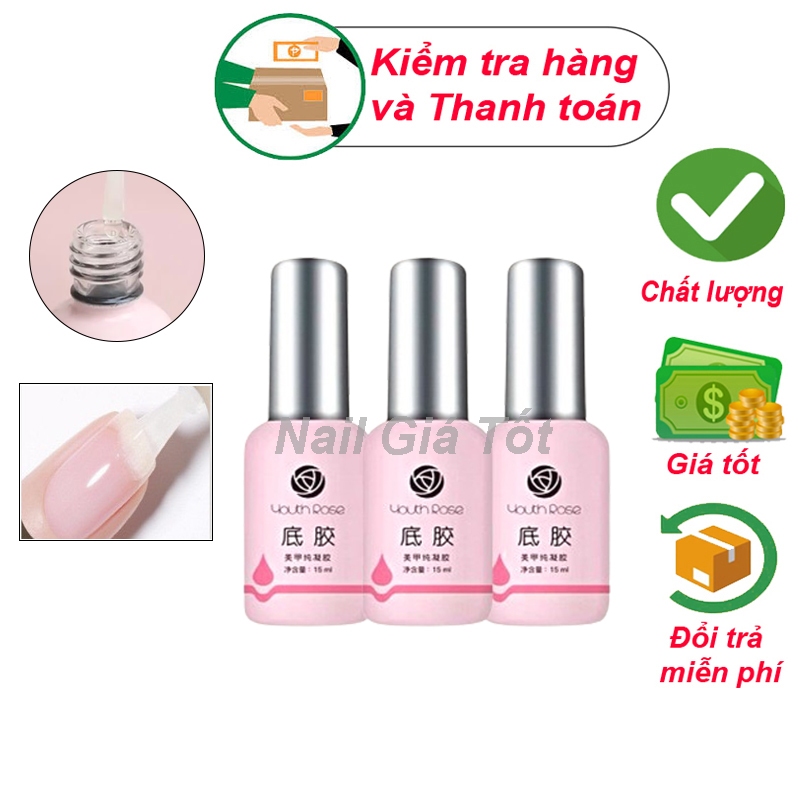Base Hoa Hồng liên kết móng 15ml
