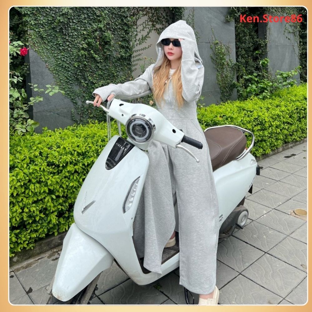 Áo Chống Nắng Nữ, Áo khoác Chống Nắng nữ Toàn Thân chất liệu UMI NỈ Cao Cấp