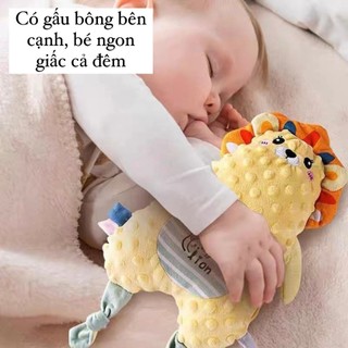 Thú nhồi bông - gấu bông ôm ngủ hình mèo/ sư tử  phong cách Bắc Âu