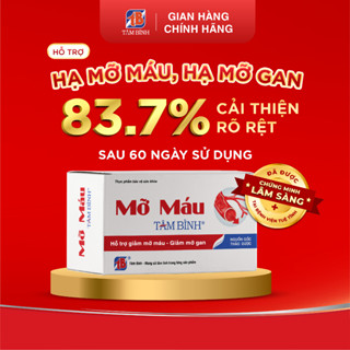 Viên uống Mỡ máu Tâm Bình hỗ trợ giảm cholesterol, triglyceride, giảm nguy cơ xơ vữa mạch máu