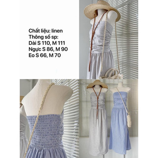 ĐẦM MAXI ỐNG NHÚN SMOCKING