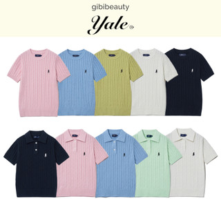 Áo dệt kim YALE Womens Heritage Dan Cable Short Sleeve Knit