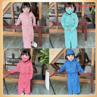 Áo chống nắng dài cho bé, kèm khẩu trang(túi cuộn)