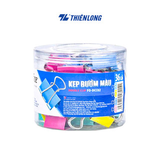 Hộp 36 cái Kẹp bướm màu Flexoffice 19mm FO-DCC02