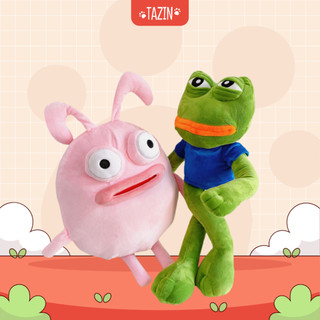 Gấu bông ếch pepe thỏ môi dày Tazin thú nhồi bông ếch pepe mặc áo biểu cảm hài hước