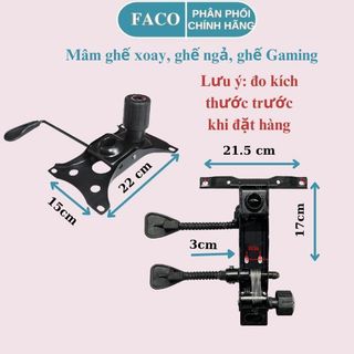 Mâm Ghế Xoay, Đế ghế gaming, Bát Ghế Xoay - Bộ điều chỉnh nâng hạ, ngả cho ghế xoay gaming, ghế văn phòng