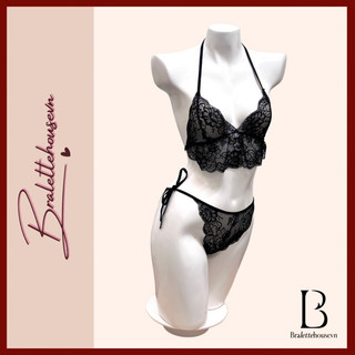 Set bralette ren nữ mỏng không gọng cột dây Babydoll Bra Set Bralettehousevn