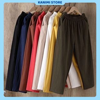 [ XẢ LỖ ] Quần Baggy Đũi Nữ Cạp Chun Kanimi Loại Đẹp - QD10 Quần Đũi Siêu Mát