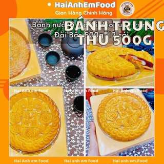 Bánh nướng trung thu mochi nhân khoai môn trứng muối chà bông 500gr, bánh trung thu khổng lồ, bánh trung thu mochi khoai