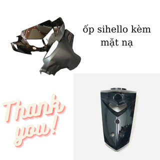 Combo ốp sihello kèm mặt nạ 3 lỗ đủ màu dùng cho xe sirius 50-110