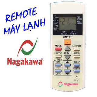 (CHÍNH HÃNG GIÁ SỈ 38K) Điều Khiển điều hoà NAGAKAWA 1 và 2 chiều thường phím đỏ -hàng mới 100% - Bh 3 tháng lỗi đổi mới