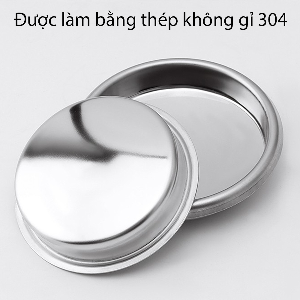 Giao hàng tận nơi | phin mù cao su vệ sinh máy pha cà phê Phin mù inox 304 blind basket