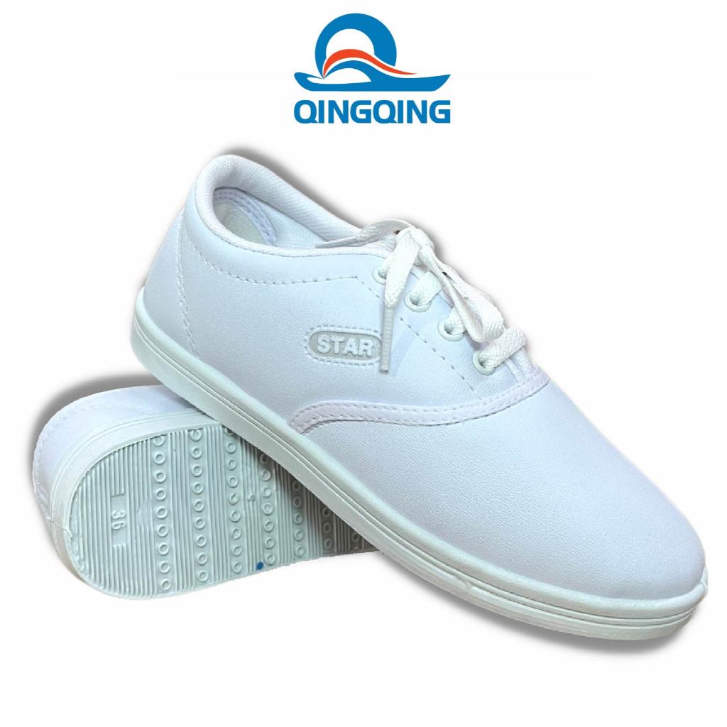 Giày Bata Nữ ASIA Si Trắng tập thể dục,đi chơi,đi học,êm chân -Hàng chính hãng-Tăng 1 size