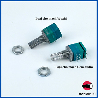 Biến trở/chiết áp 8 chân b10k b20k b50k b100k volume - công tắc/nút nhấn 2 trong 1