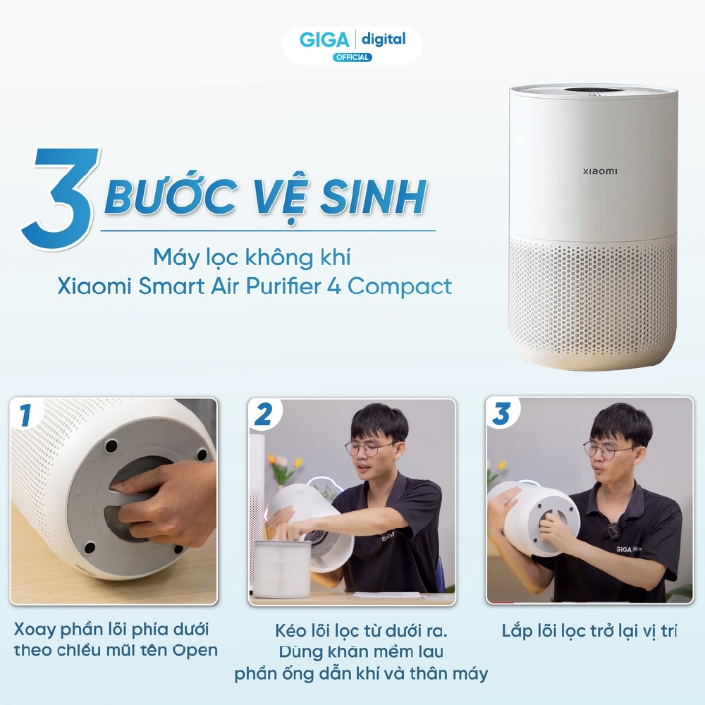 Máy Lọc Không Khí Xiaomi Mi Air Purifier 4 Compact/ 4 Lite/ 4 Pro - Sạch Bụi Mịn PM2.5, Lông Thú Cưng | BigBuy360 - bigbuy360.vn