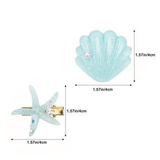 Set 2 Kẹp Tóc Vỏ Sò Sao Biển