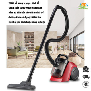 Máy hút bụi YAIRZ XY-1008 gia đình cao cấp công suất 1000W lực hút cực mạnh, gồm 9 đầu hút