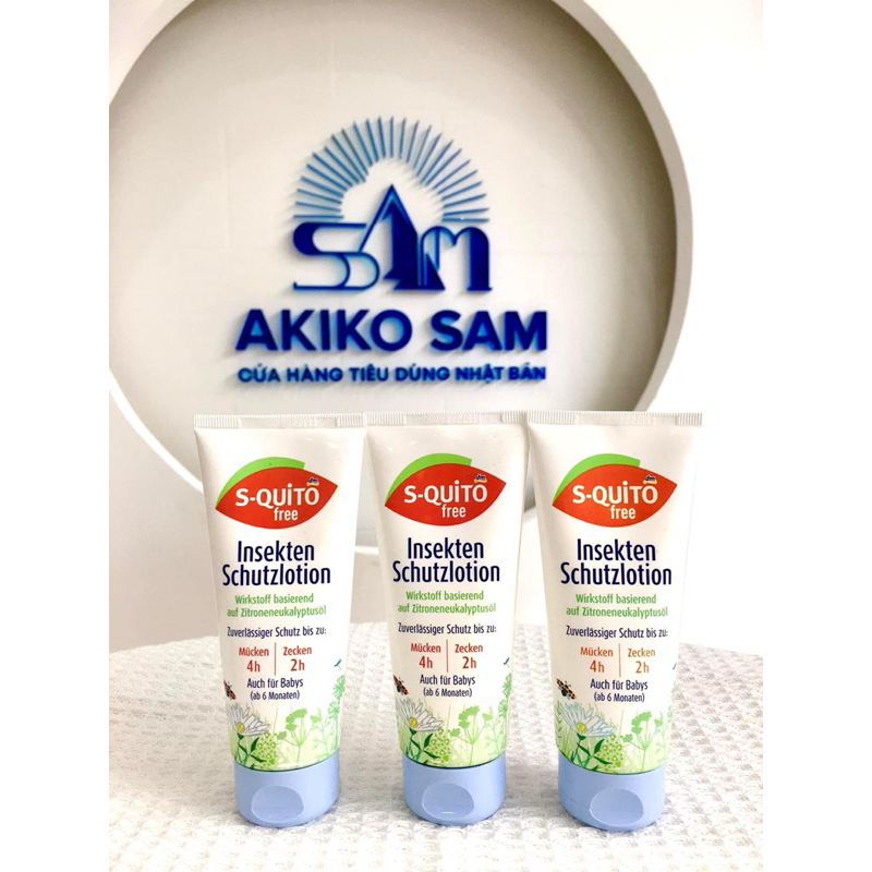 KEM CHỐNG MUỖI VÀ CÔN TRÙNG CẮN CHO TRẺ EM S-QUITO AN TOÀN CHO LÀN DA EM BÉ TỪ 6 THÁNG TUỔI 100ml