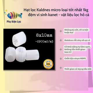 Hạt lọc Kaldnes micro loại tốt nhất 1kg, đệm vi sinh kanet - vật liệu lọc hồ cá
