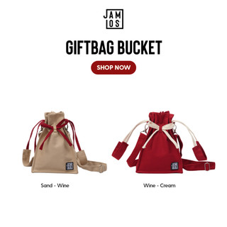 Giftbag Bucket Bag - Túi Jamlos vải canvas rút dây hình túi quà có dây đeo chéo