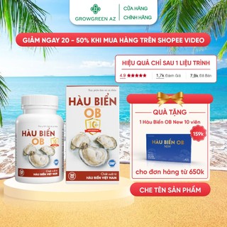 Tinh Chất Hàu Biển OB Tăng Cường Sinh Lý Nam, Hỗ Trợ Sức Khỏe Nam Giới ( Hộp 30v) Grow green az