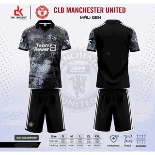 Bộ Đồ Đá Banh CLB Mu  đen Xám