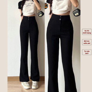 Quần tây ống loe công sở nữ 2 cúc dáng dài tôn dáng 247STORE official