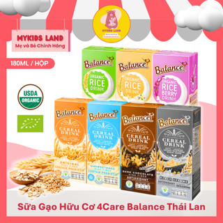 Snack - bánh gạo hữu cơ - sữa gạo hữu cơ 4care balance thái lan cho bé