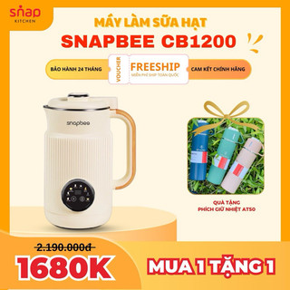 Máy làm sữa hạt snapbee cb1200 - dung tích 1200 ml - 9 chế độ nấu đa năng - hàng chính hãng, bảo hành 24 tháng