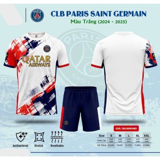 Bộ đồ đá banh CLB Paris TRẮNG