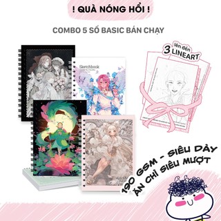 Sổ vẽ không kị tẩy - sổ phác thảo - sketchbook không kèm tài liệu vẽ - ong m