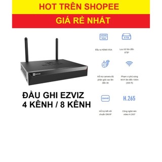ĐẦU GHI EZVIZ WIFI 4 KÊNH 8 KÊNH X5S HỖ TRỢ LƯU TRỮ CAMERA GIA ĐÌNH