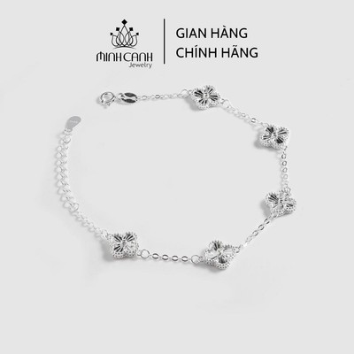 Lắc Tay 5 Cỏ 4 Lá Bạc Ý S925 - Minh Canh Jewelry