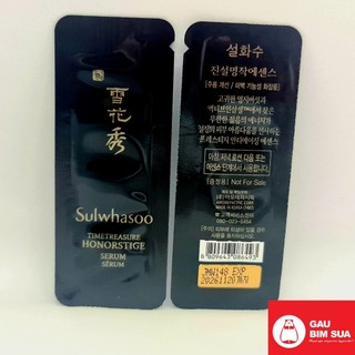 Tinh chất nấm linh chi đen trẻ hoá chống lão hóa đỉnh cao Sulwhasoo Timetreasure Honorstige Serum