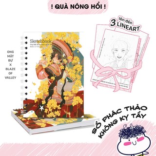 Sổ Vẽ Không Kị Tẩy - Sổ Phác Thảo Blaze Of Valley - Sketchbook Không Kèm Tài Liệu Vẽ - Ong Mặt B