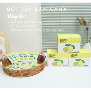  Gói tẩy cặn canxi ấm đun nước máy tiệt trùng hơi nước bình nước giữ nhiệt - An toàn tiện lợi 