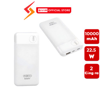 sạc dự phòng bilishi Super Fast Charge Dung lượng 10. 000mAh, Sạc nhanh PD/QC3.0 20W 2 cổng ra