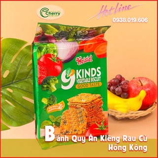 Bánh quy hồng kông 9 loại rau củ