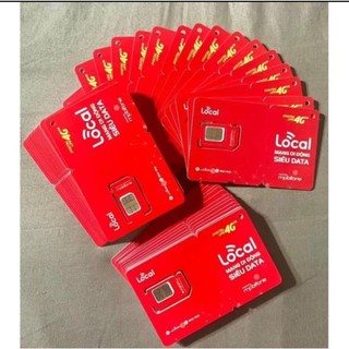  Phôi sim 4G MobiFone Local tự lên gói. Đăng ký được gói dài kỳ 12 - 16 tháng.