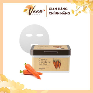[Hộp 30 miếng] Mặt nạ Skinfood Carrot Carotene Daily Mask