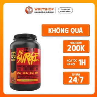 Sữa dinh dưỡng hỗ trợ tăng cơ Mutant ISO Surge (720g) - WHEYSHOP VN