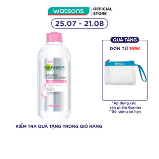 Nước Làm Sạch & Tẩy Trang Garnier Micellar Cleansing Water Cho Da Nhạy Cảm 400ml