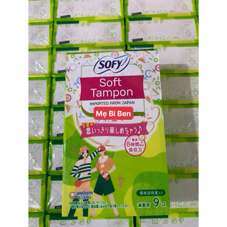 [Chính Hãng Sofy Tampon] Băng Vệ Sinh Siêu Thấm Sofy Soft Tampon Super 9 miếng/hộp - nhập khẩu Nhật Bản