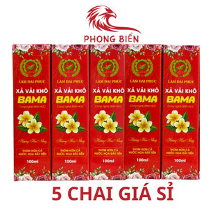 Set 5 chai nước xịt thơm quần áo Lâm Đại Phúc BAMA, Mix màu hoặc nguyên màu