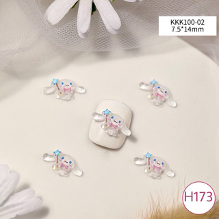 Set 5 charm nail cinnamoroll melody kuromi hoạt hình trang trí móng tay sanrio dễ thương charm nailbox - Rosa 6868