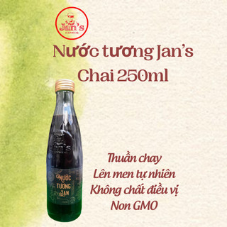 [JAN'S] Nước tương Janslenmen Lên men tự nhiên Dùng chấm rau củ, thịt luộc, rang cơm Chai thuỷ tinh 250ML KOSHKA HOME