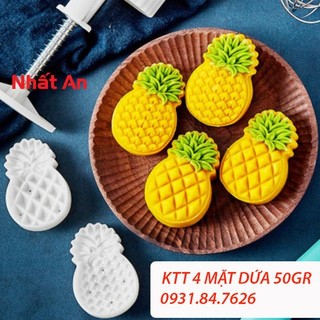 Khuôn trung thu 4 mặt trái dứa 50gr