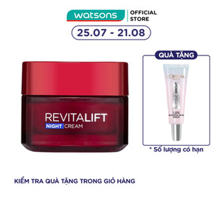 Kem Dưỡng Đêm L'Oreal Paris Skincare Revitalift Chống Nhăn Săn Chắc 50ml