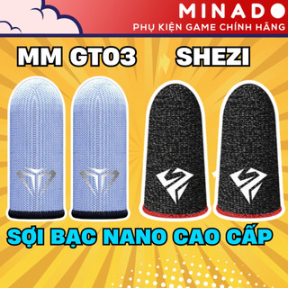 Bao tay chơi game siêu nhạy hạn chế mồ hôi cao cấp Ff Pubg liên quân Mina Shezi dệt kim  - Minado